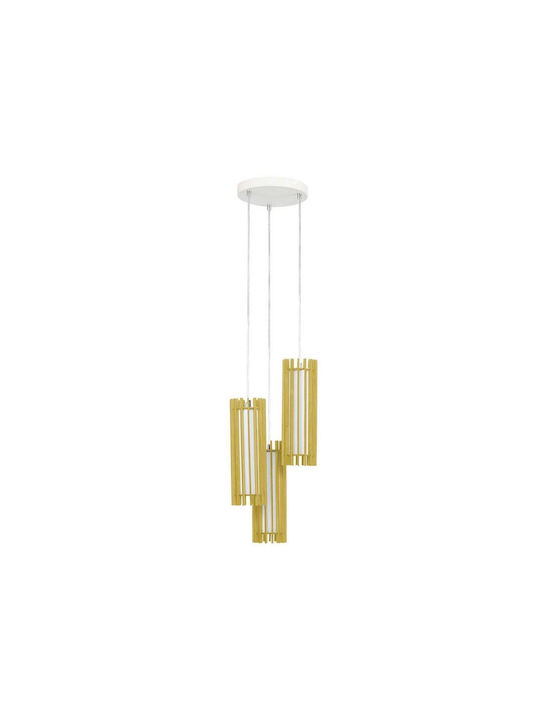 Wofi Jardin Pendant Light Gold with Socket E27 35cm