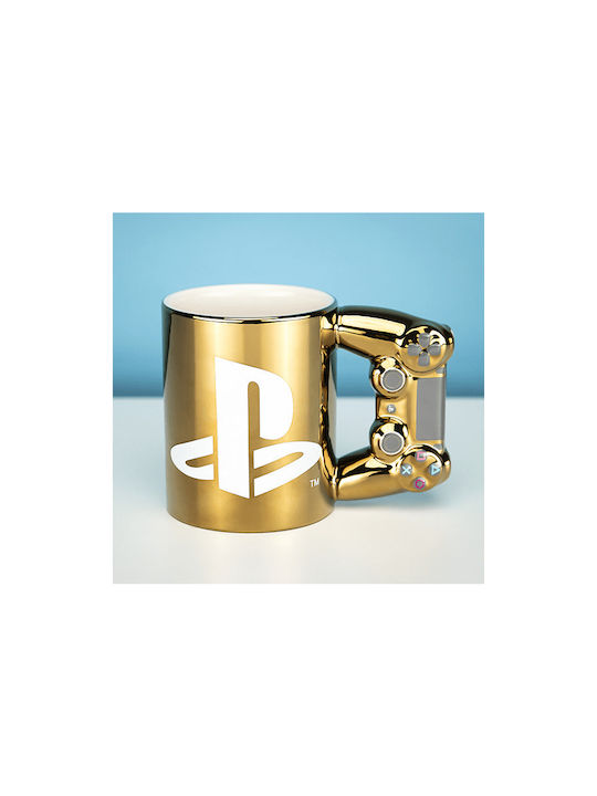 Paladone Playstation Gold Controller Κούπα Κεραμική Χρυσή