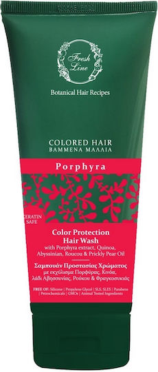 Fresh Line Porphyra Shampoos Glanz für Gefärbt Haare 200ml