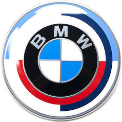 Car Brand Logo BMW Series 1 / X5 / F40 / F20 50th Anniversary Emblem for BMW Series 1/2/8/X5 F44/G14/F91/F40/F20/F21/F22