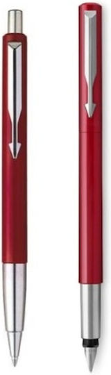 Parker Vector Standard Σετ Στυλό με Πένα Fine Μπορντό