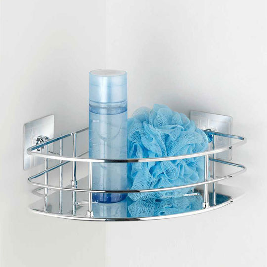 Wenko Quadro Colțar Montat pe perete Raft Baie Inox 27.5x19.3x10cm Argintie Wenko Quadro Colțar Montat pe perete Raft Baie Inox 27.5x19.3x10cm Argintie