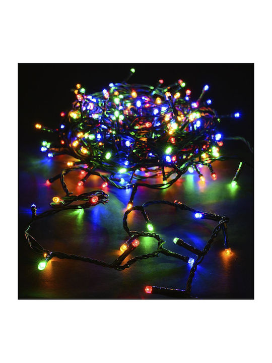 200 Weihnachtslichter LED 10für eine E-Commerce-Website in der Kategorie 'Weihnachtsbeleuchtung'. Mehrfarbig Elektrisch vom Typ Zeichenfolge mit Grünes Kabel und Programmen Iliadis