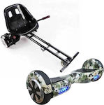 Camouflage Hoverboard & Wheel Gokart Κάθισμα με 20km/h Max Ταχύτητα και 20km Αυτονομία Πολύχρωμο με Κάθισμα