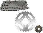 RK Chain & Sprocket Kit 2013-2016 (14-38-420) for Kawasaki KAZE R 115