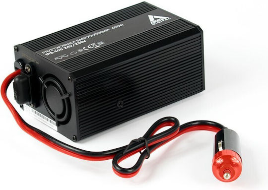 Azo Digital Car Inverter 400W to Converter 24V DC in 230V AC with 1xUSB