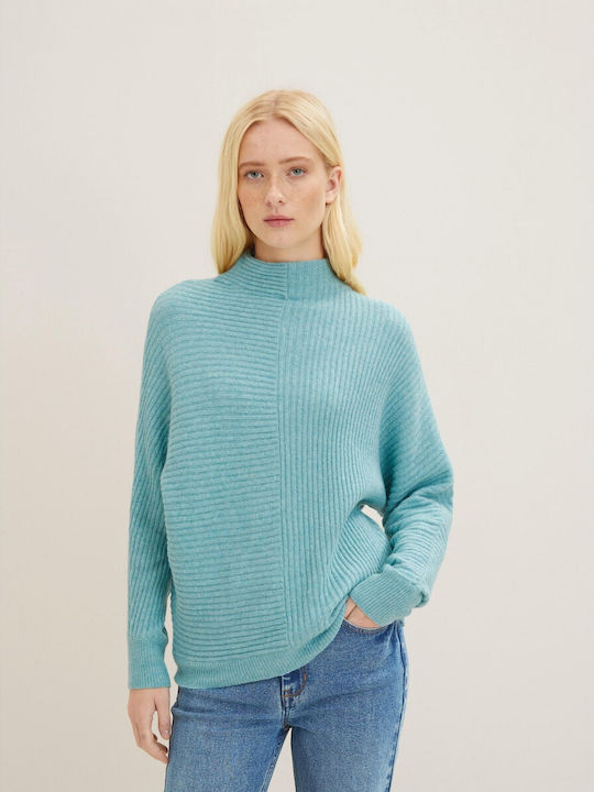 Tom Tailor Women's Long Sleeve Sweater Light Blue