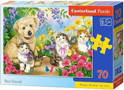 Puzzle pentru Copii Best Friends pentru 5++ Ani 70buc Castorland