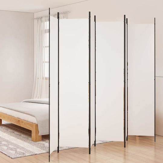 vidaXL Dekorativer Raumteiler Stoff mit 6 Paneelen 300x220cm