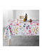 Douceur d'Intérieur Τραπεζομάντηλο Αλέκιαστο L-C Florabella Blanc 150x240εκ.