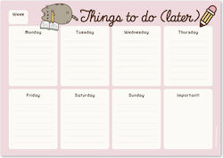 Grupo Erik Erik Pusheen the Cat Weekly Planner Agenda Pink 21x29cm