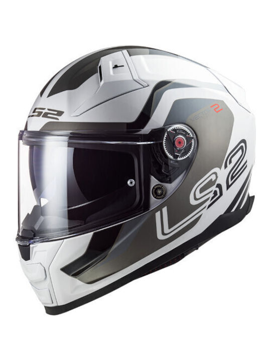LS2 FF811 Vector II Solid Nardo Grey Motorcycle Helmet Full Face ECE 22.06 1500gr with Sunvisor