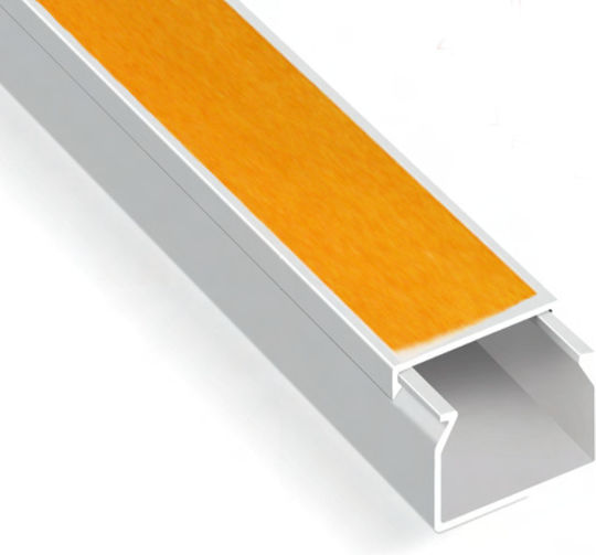 Aca Kabelkanal mit Aufkleber aus Kunststoff 40x40mm Weiß 2m