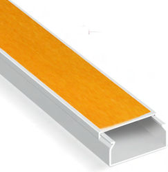 Aca Canal de Cablu cu autocolant din Plastic 40x16mm Alb 2m