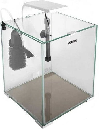 Aquael Shrimp Set Day & Night 20 Fish Aquarium Capacity 19lt with Lighting, Filter and 25x25x30cm White
