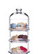 Espiel Glass Dessert Tower Stand with 3 Tiers Villa Patisserie Transparent