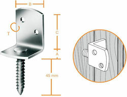 Vormann Suporturi pentru rafturi Galvanizat în Culoare Argintiu 35x30mm 1buc 570203.0039