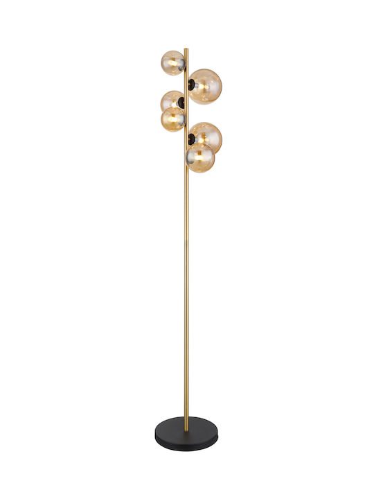 Globo Lighting Riha Floor Lamp H155xW28.5cm. wi...