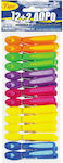Γίφα Wäscheklammern in Mehrfarbig Farbe 14Stück