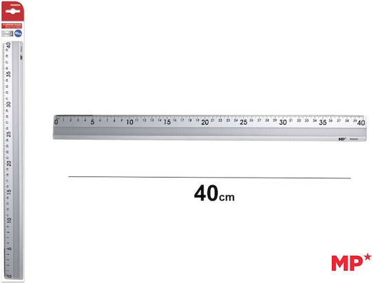 Madrid Papel Rigla Aluminiu Transparent 40cm