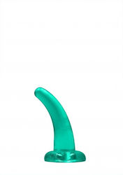 Shots Real Rock Crystal Clear Dildo mit Hoden und Saugnapf Grün 12cm