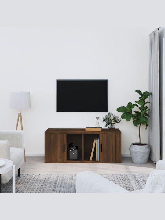 TV Stand Brown Oak M100xD35xH40cm
