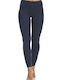 Baumwoll-Leggings blau