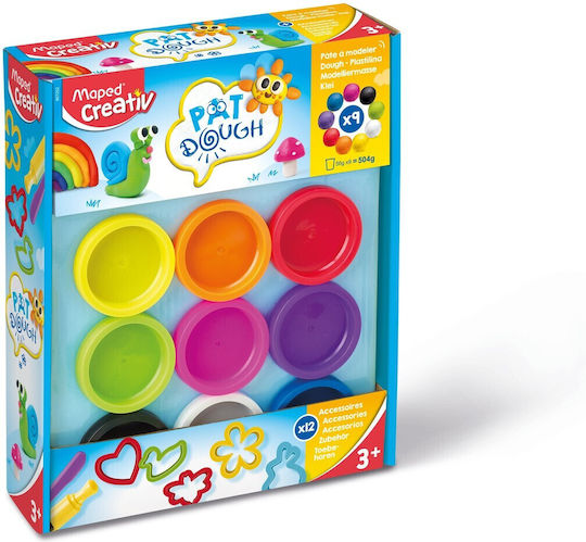 Maped 9 Plasticine Modelling Dough For 3+ Years