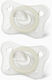 Chicco Forma Mini Soft Pacifiers Silicone White for 2-6 months 2pcs
