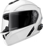 Sena Outrush R Glossy White Motorradhelm Modula...