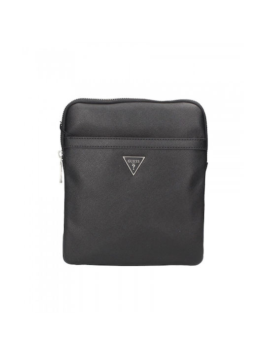 Guess Shoulder / Crossbody Bag M Certosa with Zipper & Adjustable Strap Black