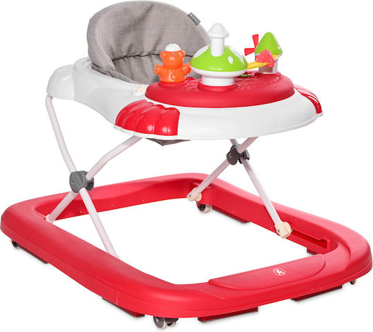 Lorelli Poppy Baby Walker for 7+ Months Red