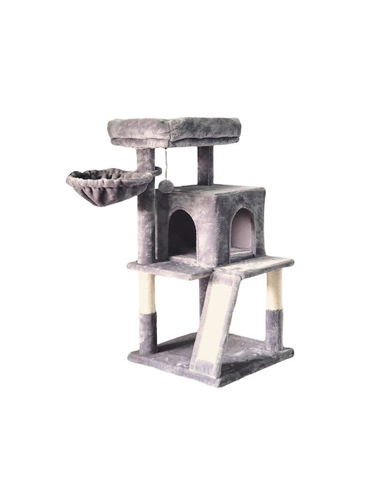Animal Scratching Post Cat Trees Gray 4 levels 48x48x96cm