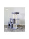 Animal Scratching Post Cat Trees Gray 4 levels 60x30x94cm