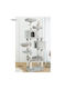 Animal Scratching Post Cat Trees Gray 6 levels 55x45x190cm