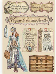 Stamperia Lady Vagabond Wooden Decoration 1pcs