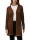 Red Label Long Women's Cardigan Brown