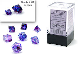 Chessex Dungeons & Dragons Nebula Luminary Dice Nocturnal Blue