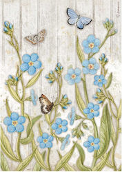 Stamperia Romantic Garden House Blue Flowers Ρι...