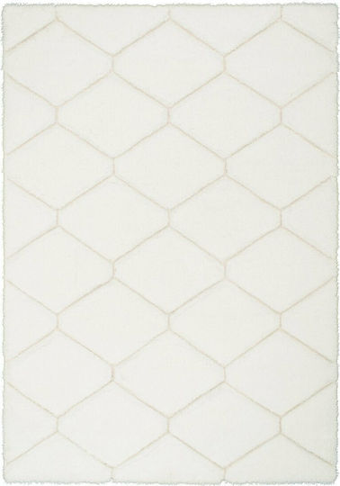 Koulis Carpets P420H Modern Schlafzimmer-Teppichsets Weiße 3 Stück