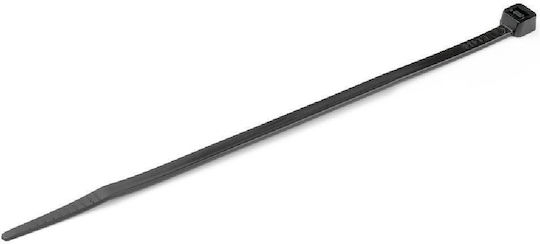 Powertech Cable Ties Plastic 200mmx2.5mm in Black Colour 100pcs TIES-044