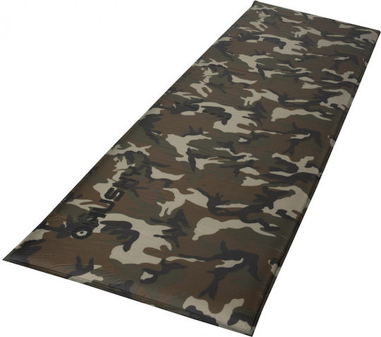 Husky Fuzzy Αυτοφούσκωτο Μονό Υπόστρωμα Camping 180x58cm Πάχους 3.5cm Χακί