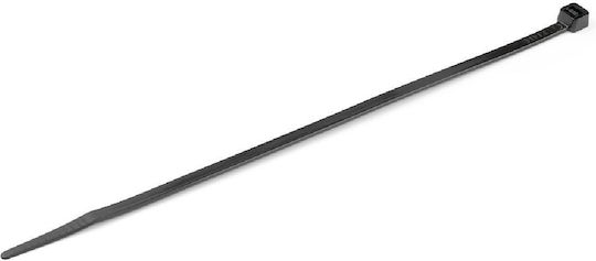 Powertech Δεματικά Καλωδίων Πλαστικά 400mmx7.5mm σε Μαύρο χρώμα (100τμχ) (TIES-062)