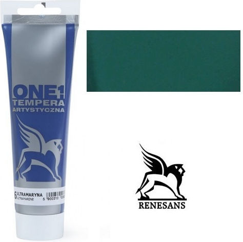 Renesans One Tempera de Pictură Hoockers Green în Tubular 100ml 1buc