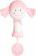 Amek Toys Κουδουνίστρα Κούκλα Pink