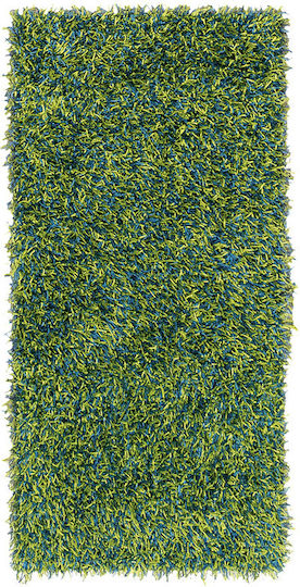 Koulis Carpets Zenia Σετ Shaggy Χαλιά Κρεβατοκάμαρας Μπλε - Λαχανί 51-22-0008 3τμχ