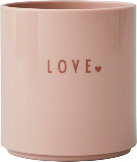 Design Letters Love Ποτήρι Νερού Πλαστικό Ροζ Love