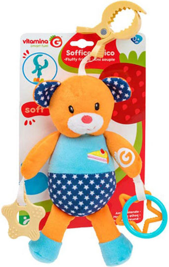 Globo Pendant Toy for Car with Teether Teddy Bear 05117 Orange for 0++ Months
