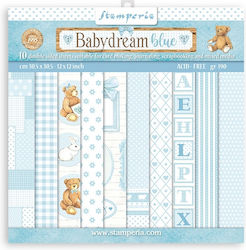 Stamperia BabyDream Blue Foi Scrapbooking 190gr...