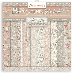 Stamperia Maxi Background You and Me Foi Scrapb...